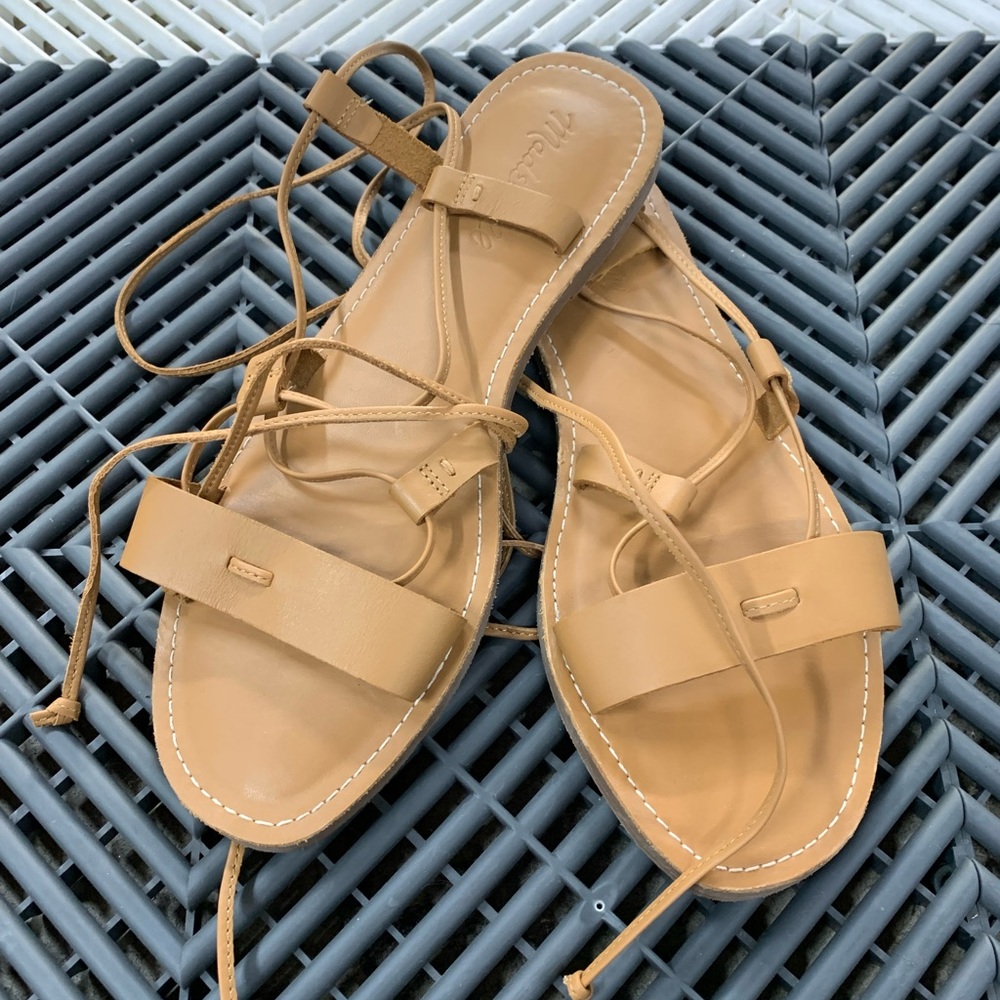 Madewell Boardwalk Lace-up Sandals | Size 7.5